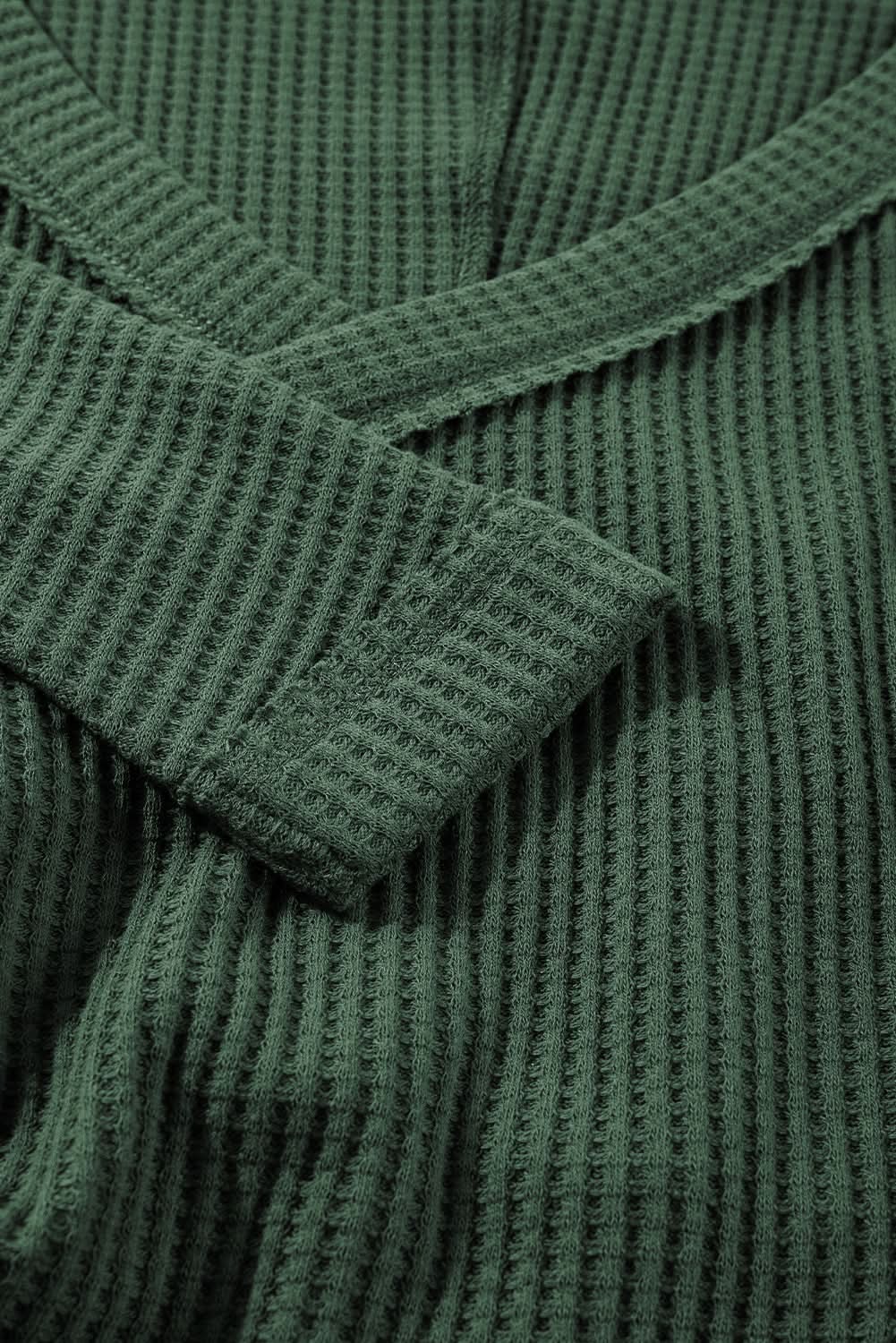 Chic blackish green ribbed bodysuit - Love Salve